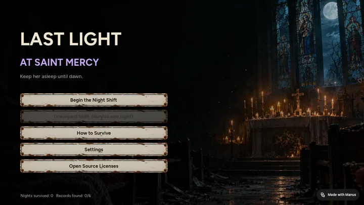 Last Light at Saint Mercy cover art