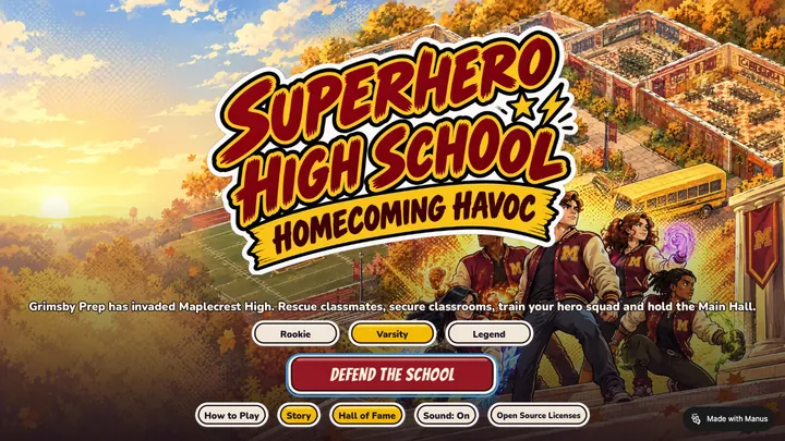 Superhero High School (RTS) cover art